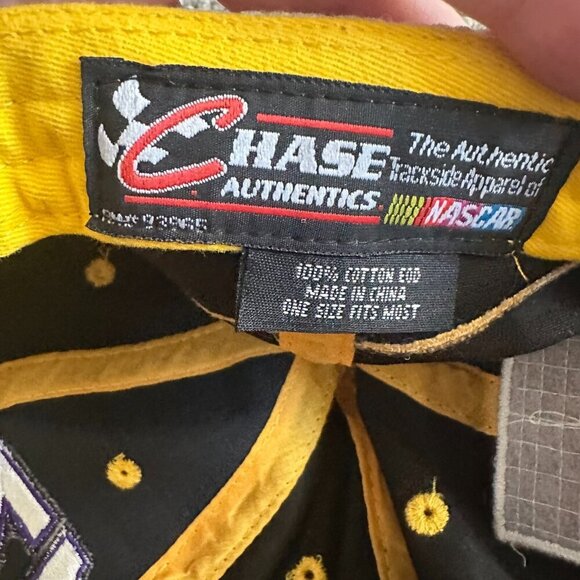 NASCAR Matt Kenseth 17 Crown Royal Purple Flames Hat Strap Back Black Purple Cap - Picture 5 of 5